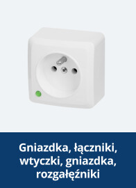 Gniazdka, łączniki, wtyczki, gniazdka, rozgałęźniki