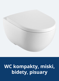 WC kompakty, miski, bidety, pisuary