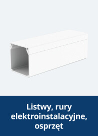 Listwy, rury elektroinstalacyjne, osprzęt