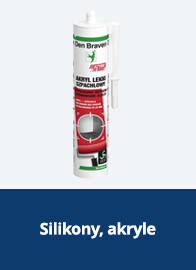 Silikony, akryle
