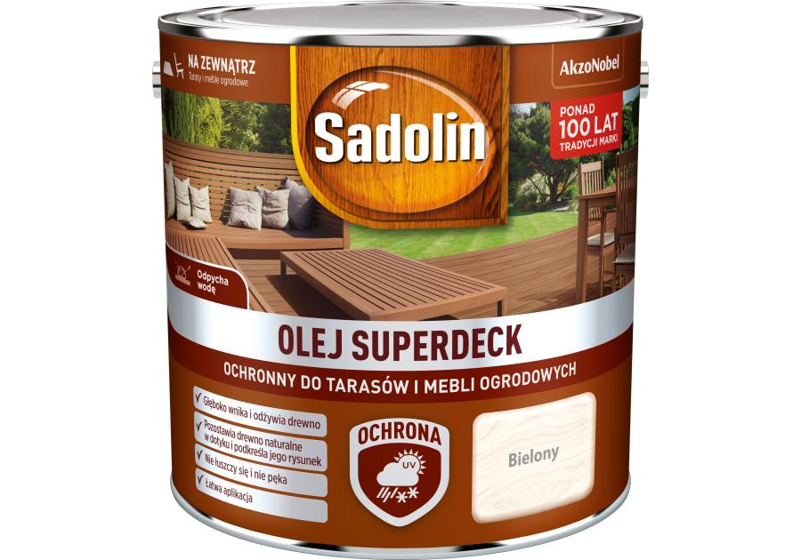 Zdjęcie: Olej Superdeck bielony 2,5 L SADOLIN