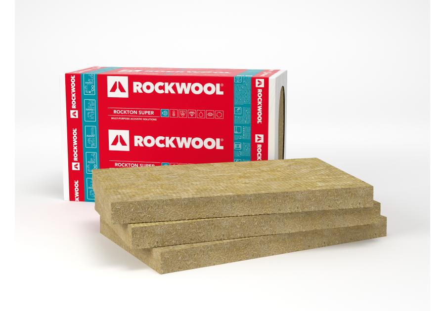 Zdjęcie: Płyty z wełny skalnej Rockton Super 70x1000x610 mm ROCKWOOL