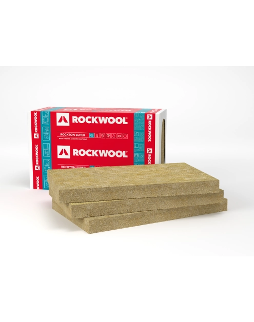 Zdjęcie: Płyty z wełny skalnej Rockton Super 70x1000x610 mm ROCKWOOL