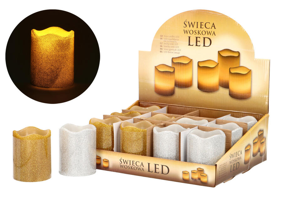 Zdjęcie: Świeca LED 7x9 cm EM&EM