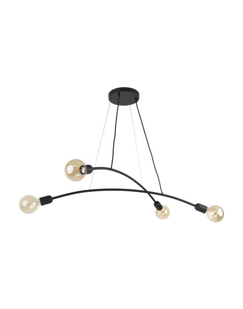 Zdjęcie: Lampa wisząca Helix 4 x E27 czarna 2724 TK LIGHTING