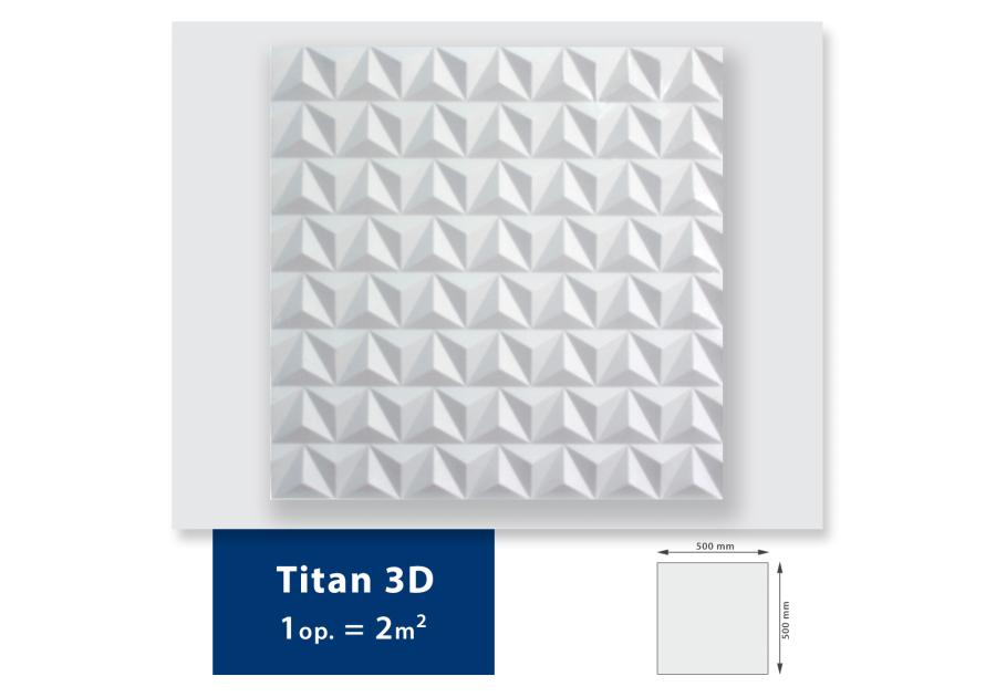 Zdjęcie: Panel styropianowy 3D 50x50 cm Titan DMS