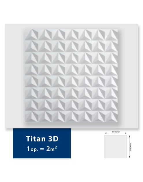 Zdjęcie: Panel styropianowy 3D 50x50 cm Titan DMS