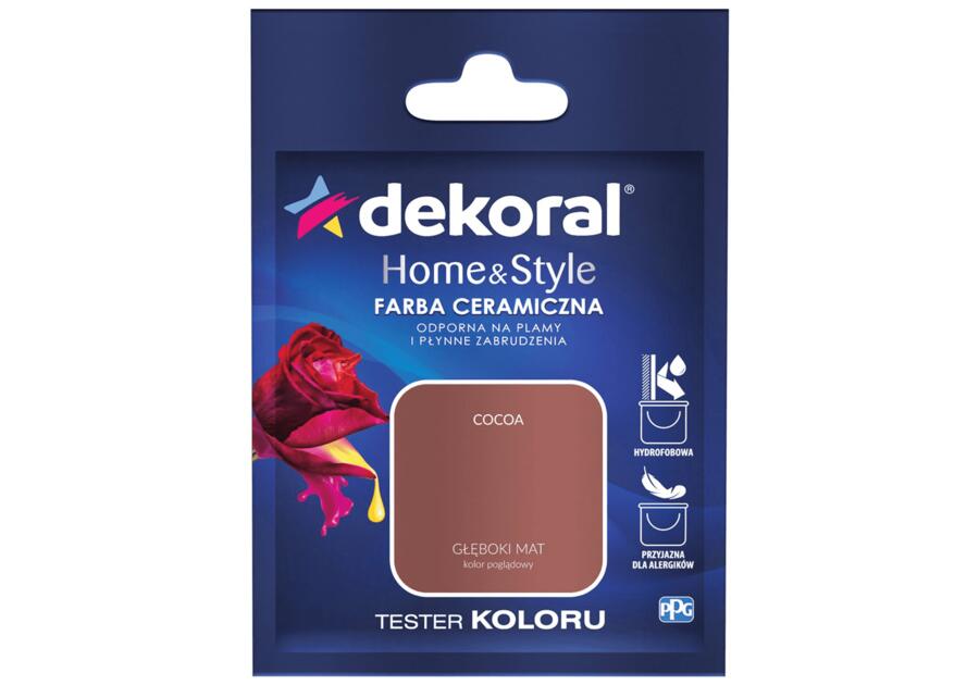 Zdjęcie: Farba ceramiczna Home&Style cacoa tester 0,03 L DEKORAL