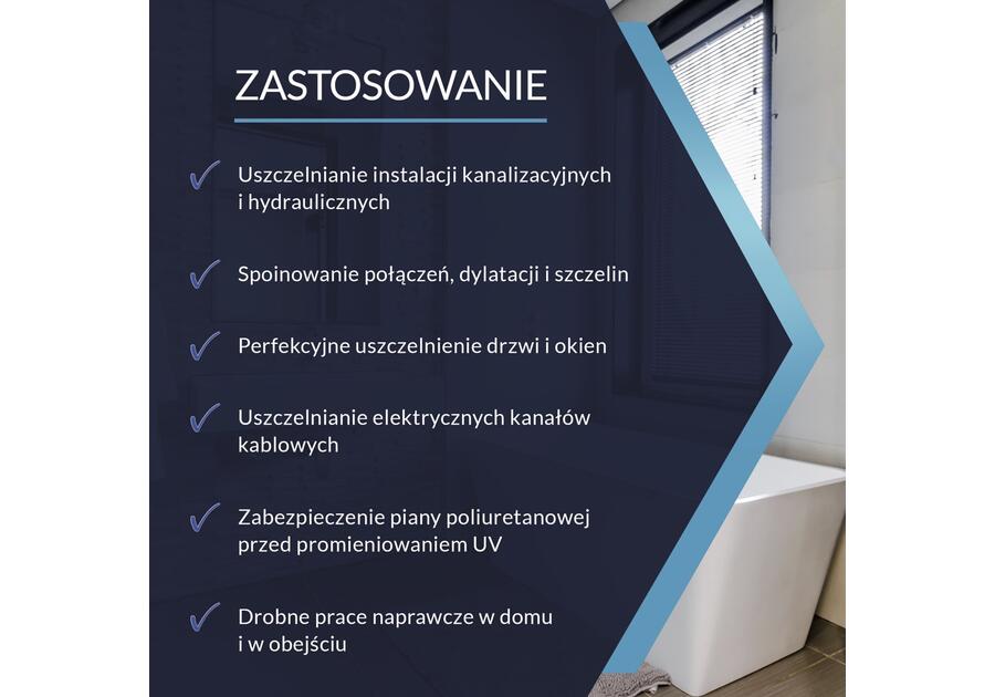 Zdjęcie: Silikon ogólnego stosowania czarny 280 ml SUPER PLUS