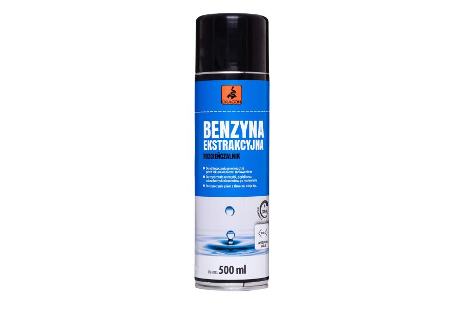 Zdjęcie: Benzyna ekstrakcyjna 500 ml w aerozolu - rozcieńczalnik DRAGON