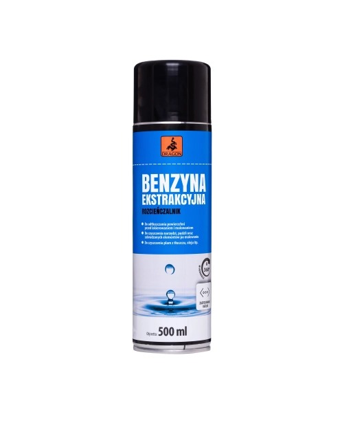 Zdjęcie: Benzyna ekstrakcyjna 500 ml w aerozolu - rozcieńczalnik DRAGON