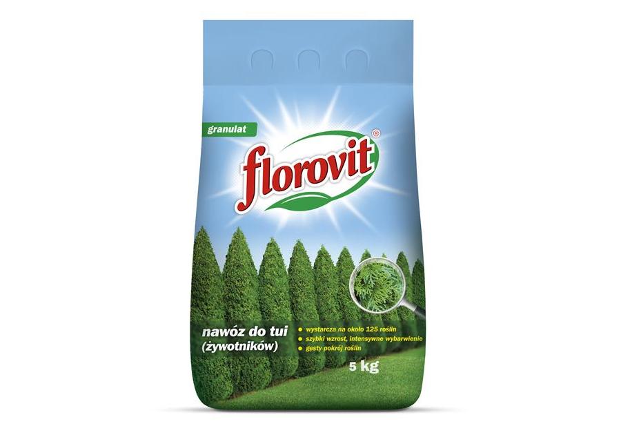 Zdjęcie: Nawóz do tui (żywotników) worek 5 kg FLOROVIT