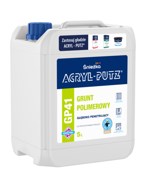 Zdjęcie: Grunt głębokopenetrujący Acryl -Putz GP41 - 5 L ŚNIEŻKA