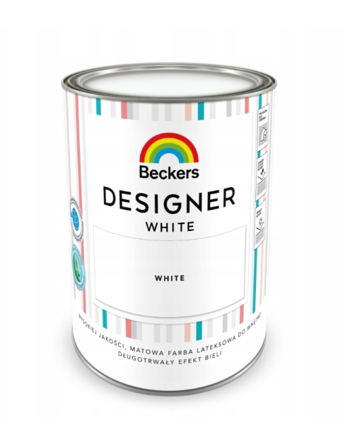 Zdjęcie: Farba lateksowa Designer white 1 L BECKERS