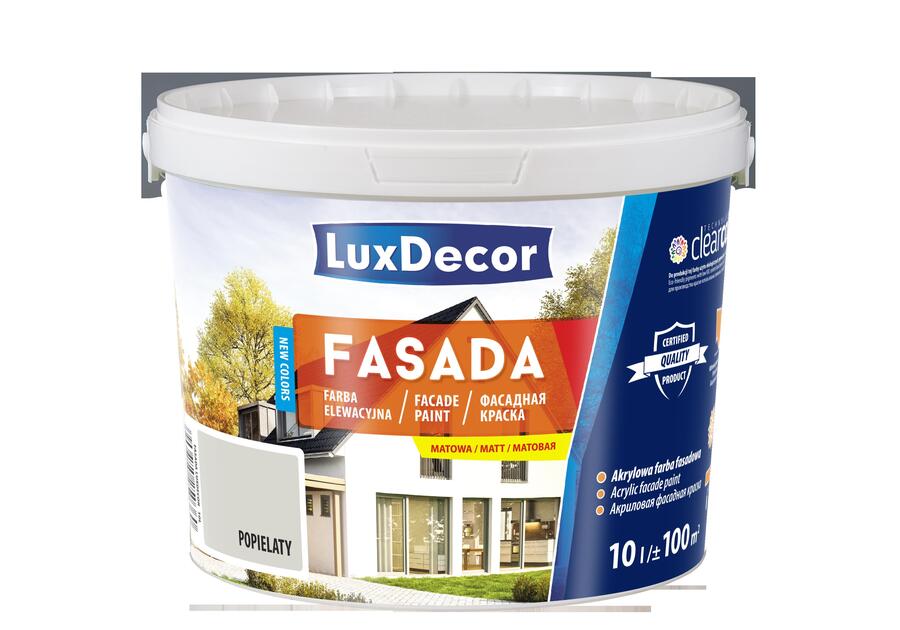 Zdjęcie: Farba fasadowa popielata 10 L LUXDECOR