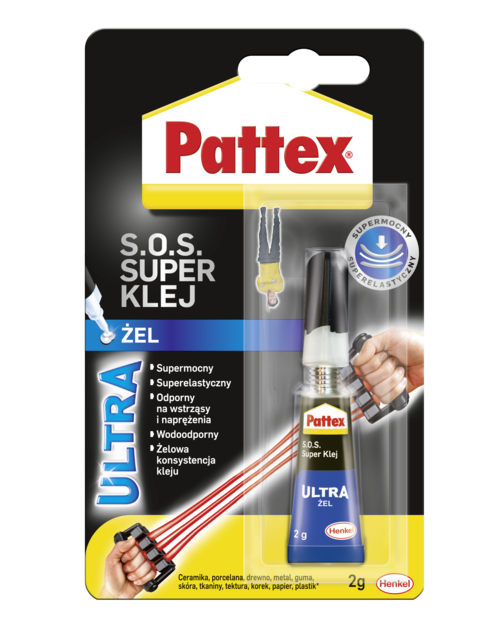 Zdjęcie: Klej S.O.S. Super Klej Ultra żel 2g PATTEX