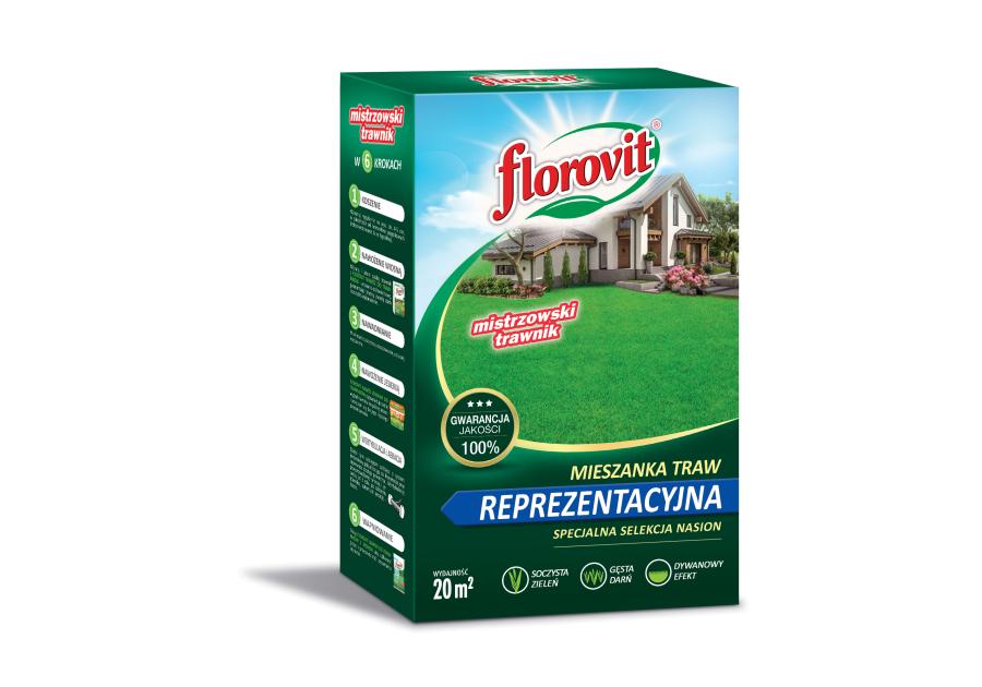 Zdjęcie: Mieszanka traw reprezentacyjna karton 0,5 kg FLOROVIT