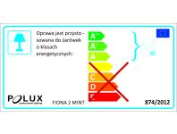 Zdjęcie: Spot oświetleniowy Fiona 2xE14 mięta POLUX
