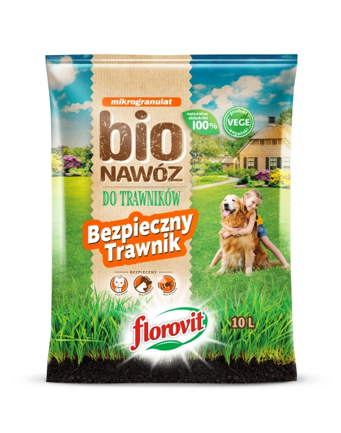 Zdjęcie: Nawóz do trawników worek 10 l FLOROVIT