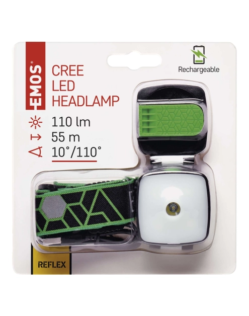 Zdjęcie: Latarka czołowa LED CREE 3W + SMD, 110 lm 850mAh ładowalna EMOS