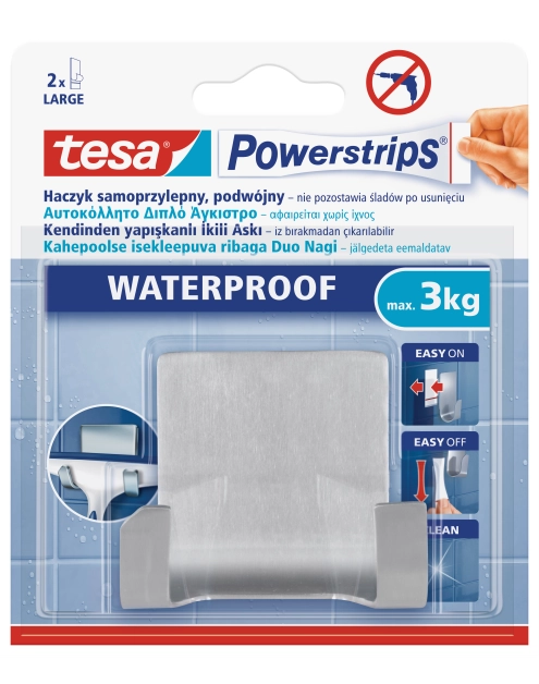 Zdjęcie: Haczyk samoprzylepny PWS Waterproof 1 szt. TESA