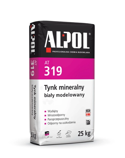 Zdjęcie: Tynk mineralny modelowany 25 kg AT319 ALPOL