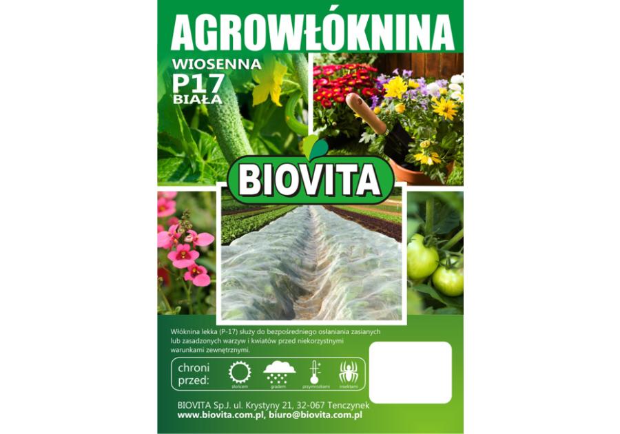 Zdjęcie: Agrowłóknina P-17 biała 1,6x10 m BIOVITA