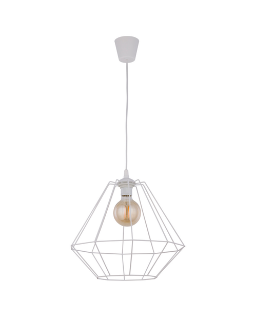 Zdjęcie: Lampa wisząca Diamond 1 x E27 biała 40 4300 TK LIGHTING