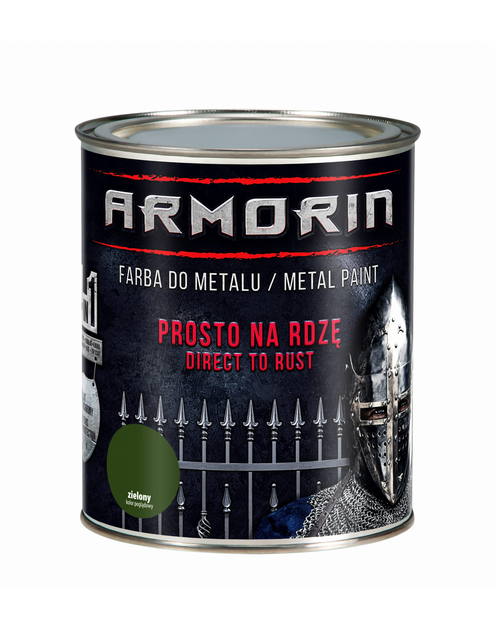 Zdjęcie: Farba antykorozyjna Armorin zielony 0,75 L UNICELL