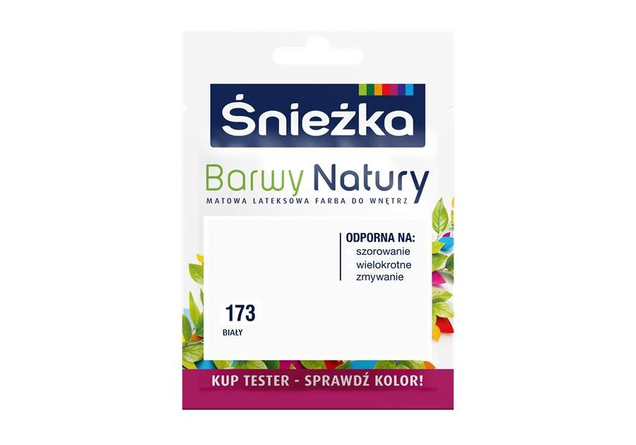 Zdjęcie: Tester koloru Barwy Natury biały 173 25 ml ŚNIEŻKA