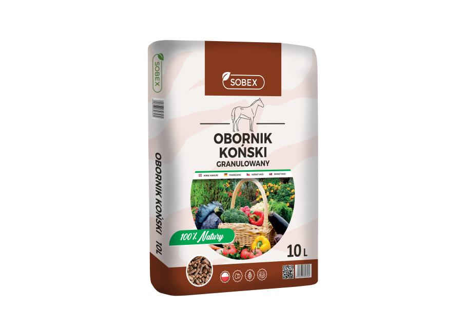 Zdjęcie: Obornik koński granulowany 10 L SOBEX