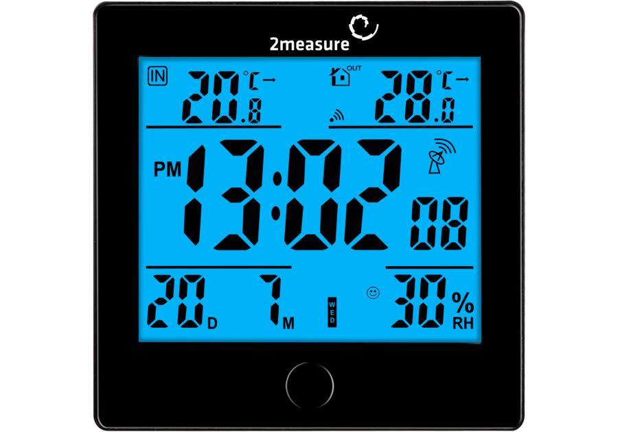 Zdjęcie: Stacja pogody-podświetlana RCC- czarna 2MEASURE