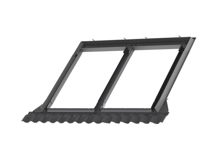 Zdjęcie: Kołnierz kombi EKW 0007E profilowany element górny, 66x118 cm VELUX