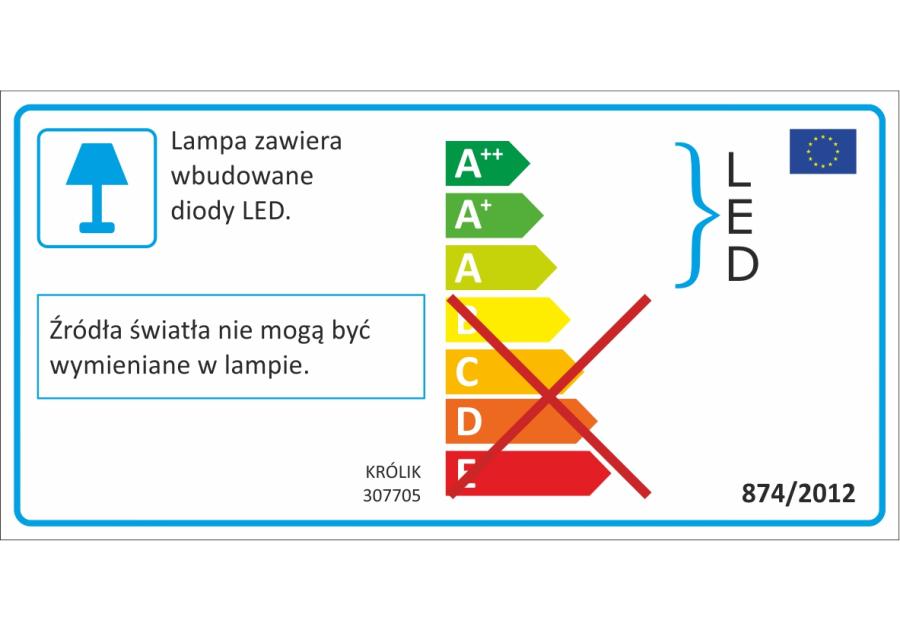 Zdjęcie: Lampka nocna Królik LED 2,5 W niebieska POLUX