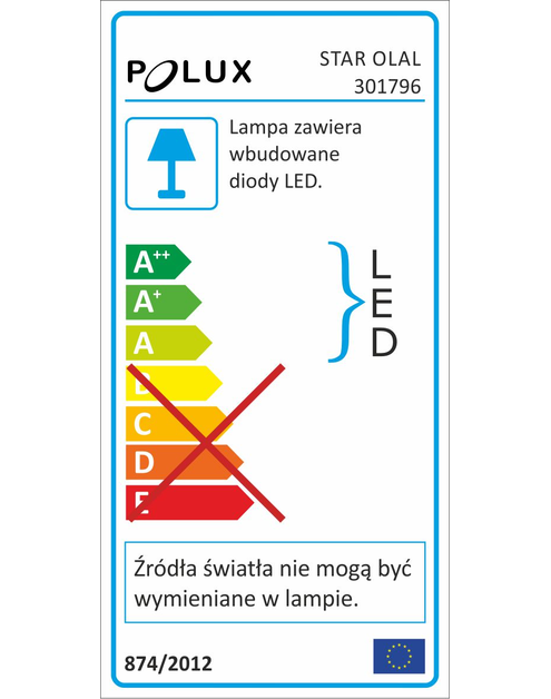 Zdjęcie: Oprawa podtynkowa LED Star Olal 5,5W kwadrat czarna szczotkowana POLUX