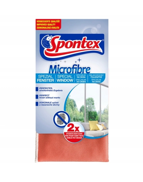 Zdjęcie: Ściereczka z mikrofibry do okien Window Wonder SPONTEX