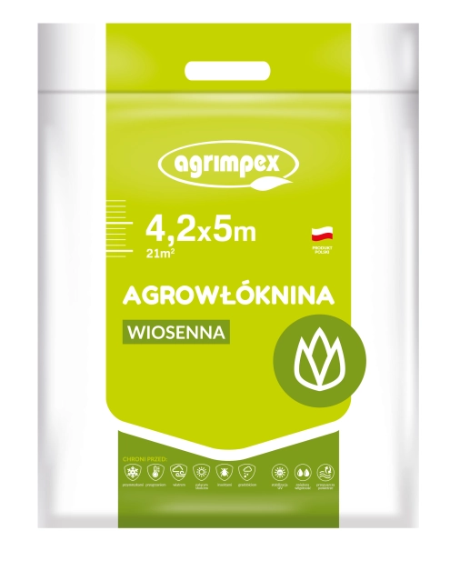 Zdjęcie: Agrowłóknina osłaniająca wiosenna 17 g biała 4,2 x 5 m AGRIMPEX