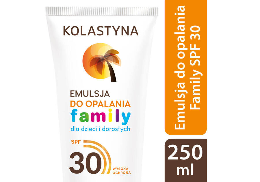 Zdjęcie: Emulsja do opalania Family SPF30 0,25 L KOLASTYNA