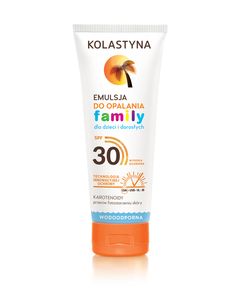 Zdjęcie: Emulsja do opalania Family SPF30 0,25 L KOLASTYNA