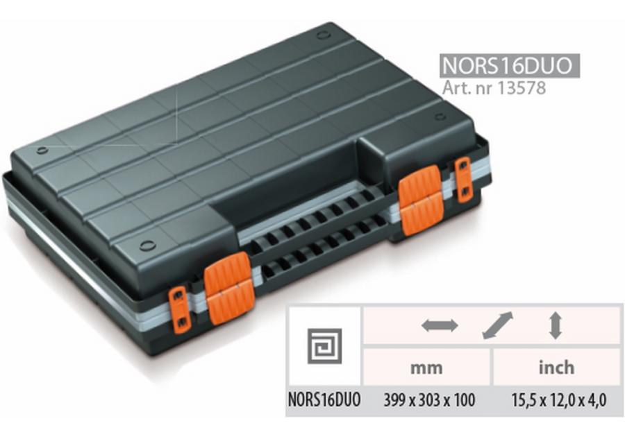 Zdjęcie: Organizer narzędziowy Duo 16 czarny PROSPERPLAST