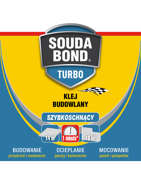 Zdjęcie: Klej budowlany szybkoschnący Soudabond Easy Turbo z aplikatorem Genius Gun 750 ml SOUDAL