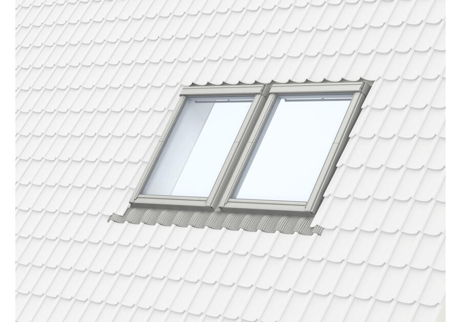 Zdjęcie: Kołnierz kombi EKZ 0002E profilowany element środkowy, 114x140 cm VELUX