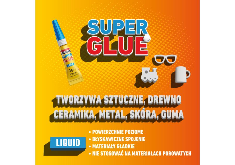 Zdjęcie: Klej sekundowy Super Glue liquid 3 x 1 g SOUDAL