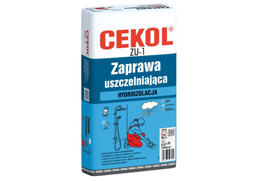 Zdjęcie: Zaprawa uszczelniająca jednoskładnikowa Zu-1 6 kg CEKOL