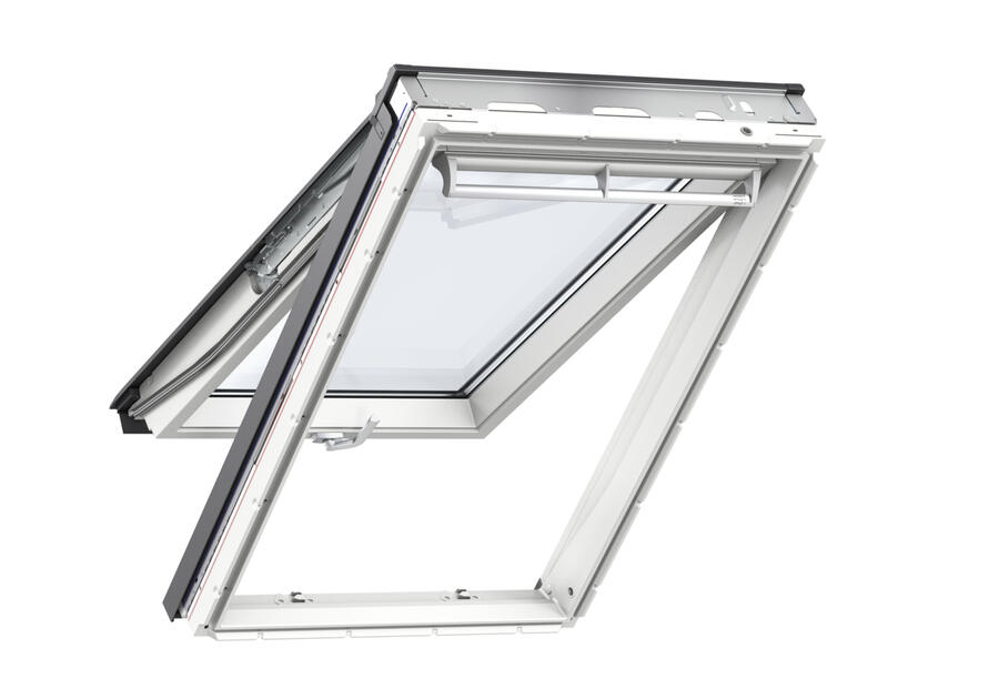 Zdjęcie: Okno GPU 0066 drewniano-poliuretanowe klapowo-obrotowe, 55x118 cm VELUX