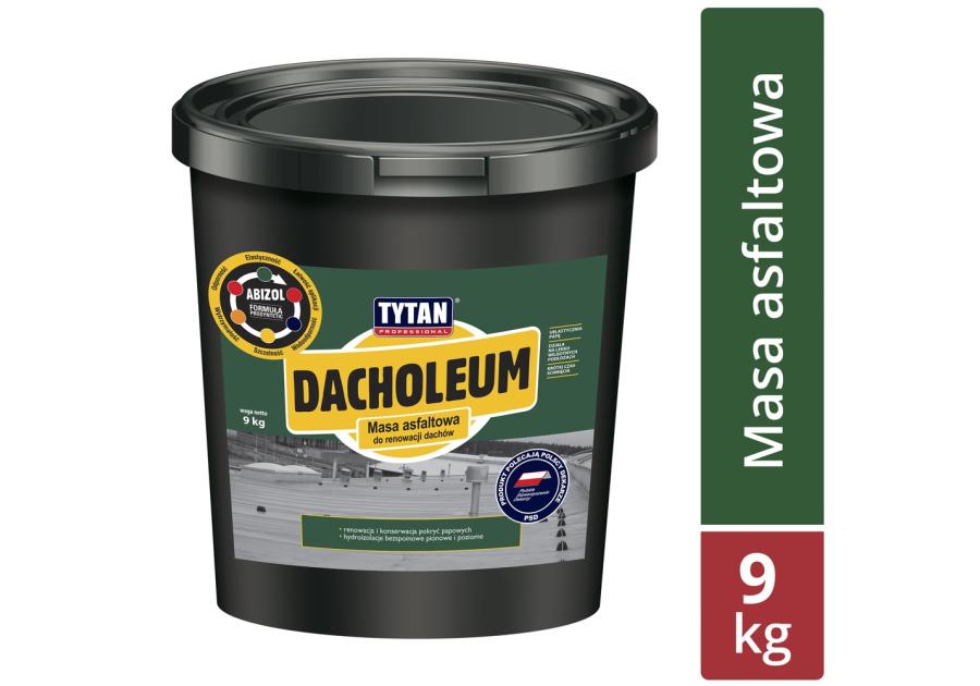 Zdjęcie: Masa asfaltowa do renowacji dachów Dacholeum 9 kg TYTAN PROFESSIONAL