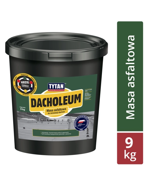 Zdjęcie: Masa asfaltowa do renowacji dachów Dacholeum 9 kg TYTAN PROFESSIONAL