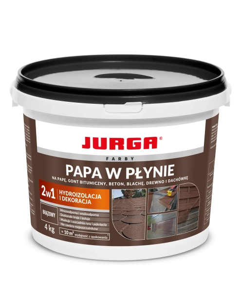 Zdjęcie: Papa w płynie brązowa 4 kg JURGA