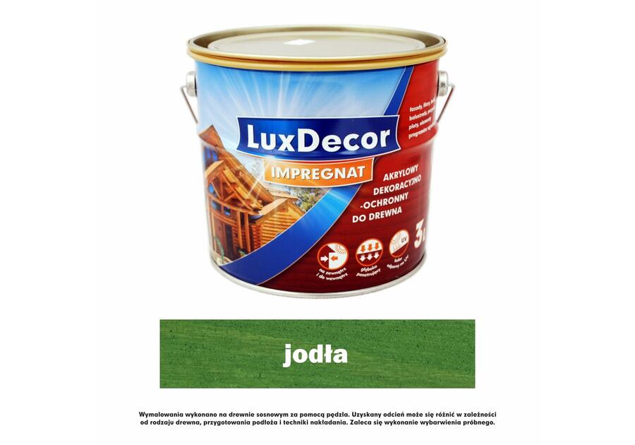 Zdjęcie: Impregnat do drewna 3 L jodła LUXDECOR