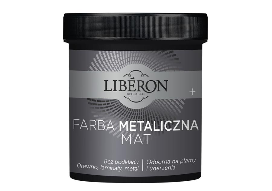 Zdjęcie: Farba Metaliczna ciemne srebro mat 0,5 L LIBERON